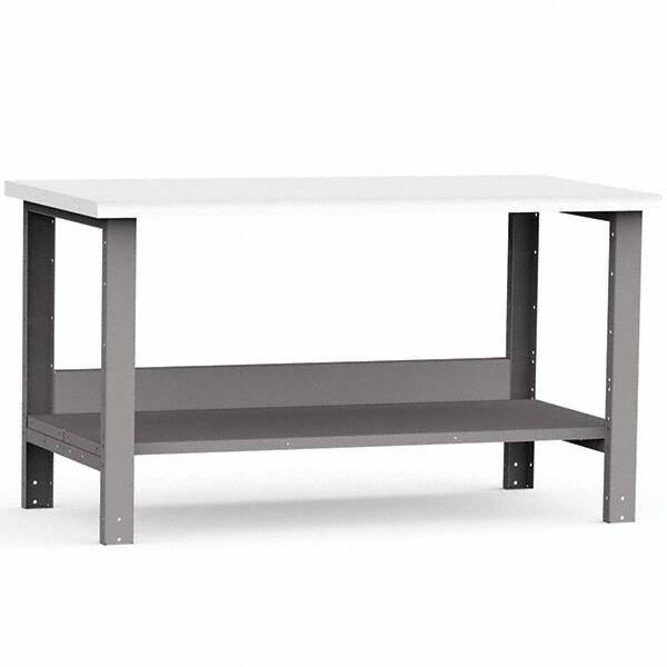 Rousseau Metal - Stationary Work Benches, Tables Type: Work Bench Top Material: Laminated Plastic - Americas Industrial Supply