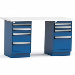 Rousseau Metal - Stationary Work Benches, Tables Type: Work Bench Top Material: Laminated Plastic - Americas Industrial Supply