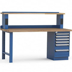 Rousseau Metal - Stationary Work Benches, Tables Type: Work Bench Top Material: Laminated Wood - Americas Industrial Supply