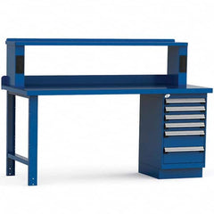 Rousseau Metal - Stationary Work Benches, Tables Type: Work Bench Top Material: Painted Steel - Americas Industrial Supply