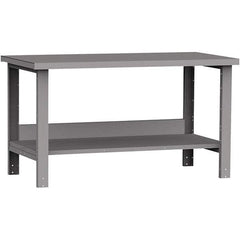 Rousseau Metal - Stationary Work Benches, Tables Type: Work Bench Top Material: Painted Steel - Americas Industrial Supply