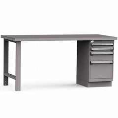 Rousseau Metal - Stationary Work Benches, Tables Type: Work Bench Top Material: Painted Steel - Americas Industrial Supply