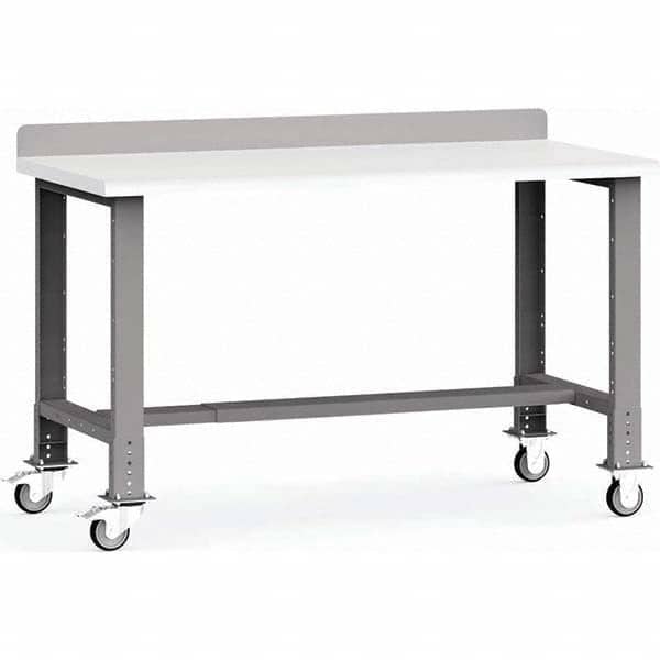 Rousseau Metal - Stationary Work Benches, Tables Type: Work Bench Top Material: Laminated Plastic - Americas Industrial Supply