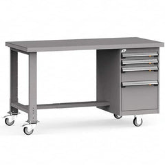 Rousseau Metal - Mobile Work Benches Type: Mobile Workbench Length: 60 (Inch) - Americas Industrial Supply