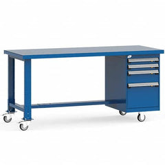Rousseau Metal - Mobile Work Benches Type: Mobile Workbench Length: 72 (Inch) - Americas Industrial Supply