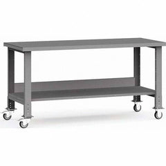 Rousseau Metal - Mobile Work Benches Type: Mobile Workbench Length: 72 (Inch) - Americas Industrial Supply