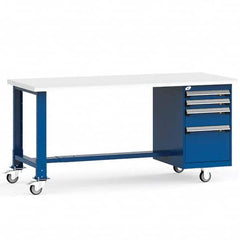 Rousseau Metal - Mobile Work Benches Type: Mobile Workbench Length: 72 (Inch) - Americas Industrial Supply