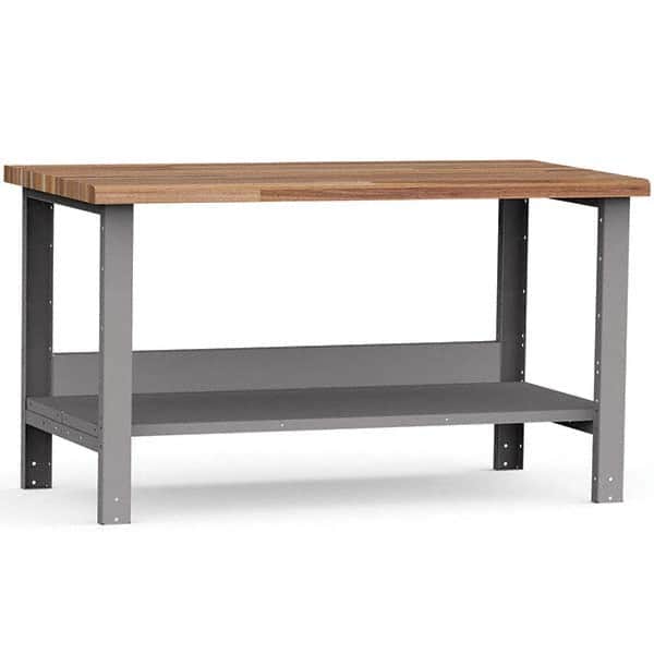 Rousseau Metal - Stationary Work Benches, Tables Type: Work Bench Top Material: Laminated Wood - Americas Industrial Supply