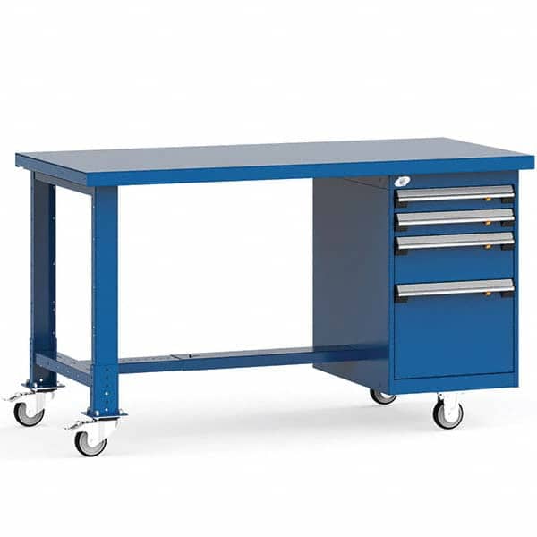 Rousseau Metal - Mobile Work Benches Type: Mobile Workbench Length: 60 (Inch) - Americas Industrial Supply