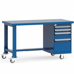 Rousseau Metal - Mobile Work Benches Type: Mobile Workbench Length: 60 (Inch) - Americas Industrial Supply