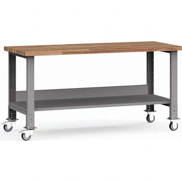 Rousseau Metal - Mobile Work Benches Type: Mobile Workbench Length: 72 (Inch) - Americas Industrial Supply