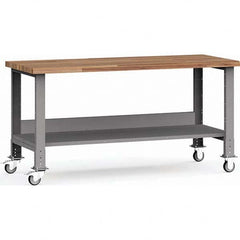 Rousseau Metal - Mobile Work Benches Type: Mobile Workbench Length: 72 (Inch) - Americas Industrial Supply