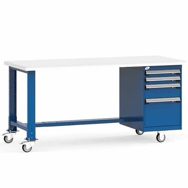 Rousseau Metal - Mobile Work Benches Type: Mobile Workbench Length: 60 (Inch) - Americas Industrial Supply