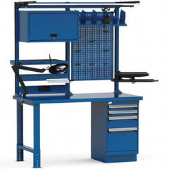Rousseau Metal - Stationary Workstations Type: Work Center Load Capacity (Lb.): 1100 - Americas Industrial Supply