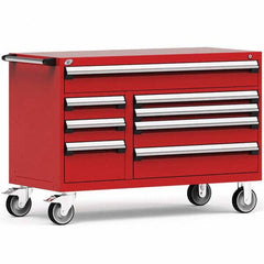 Rousseau Metal - Tool Roller Cabinets Drawers Range: 5 - 10 Drawers Width Range: 48" and Wider - Americas Industrial Supply