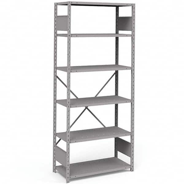 Rousseau Metal - Steel Shelving Type: Shelving Starter or Add-On: Starter - Americas Industrial Supply