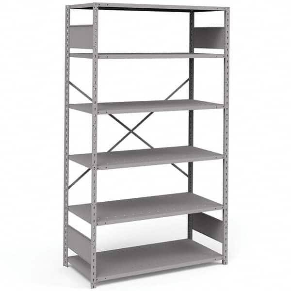 Rousseau Metal - Steel Shelving Type: Shelving Starter or Add-On: Starter - Americas Industrial Supply