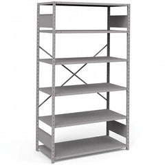 Rousseau Metal - Steel Shelving Type: Shelving Starter or Add-On: Starter - Americas Industrial Supply