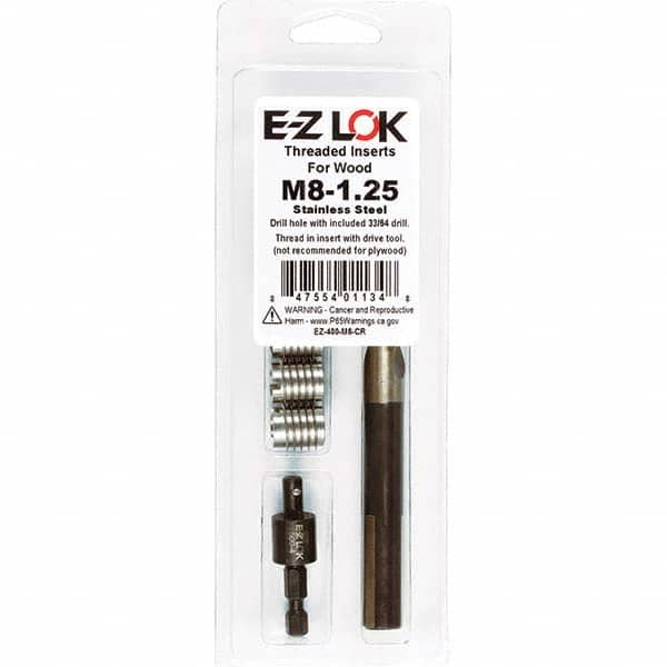 E-Z LOK - Thread Repair Kits Insert Thread Size (mm): M8x1.25 Includes Drill: Yes - Americas Industrial Supply