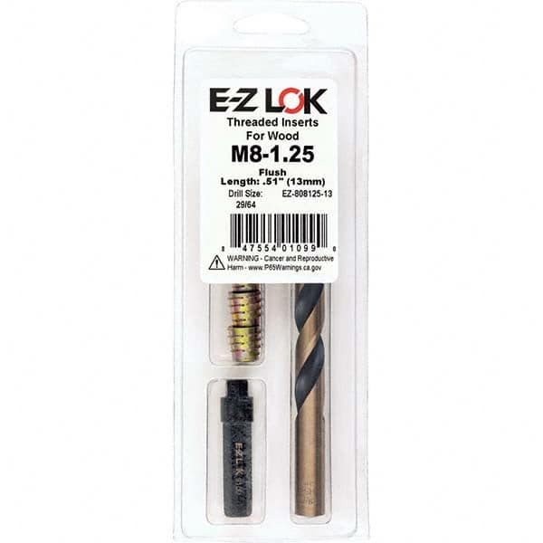 E-Z LOK - Thread Repair Kits Insert Thread Size (mm): M8x1.25 Includes Drill: Yes - Americas Industrial Supply