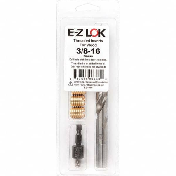 E-Z LOK - Thread Repair Kits Insert Thread Size (Inch): 3/8-16 Includes Drill: Yes - Americas Industrial Supply