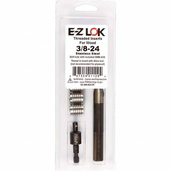 E-Z LOK - Thread Repair Kits Insert Thread Size (Inch): 3/8-24 Includes Drill: Yes - Americas Industrial Supply