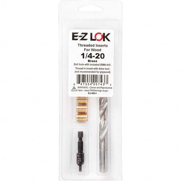 E-Z LOK - Thread Repair Kits Insert Thread Size (Inch): 1/4-20 Includes Drill: Yes - Americas Industrial Supply