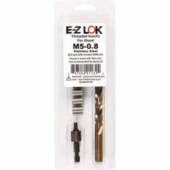 E-Z LOK - Thread Repair Kits Insert Thread Size (mm): M5x0.80 Includes Drill: Yes - Americas Industrial Supply