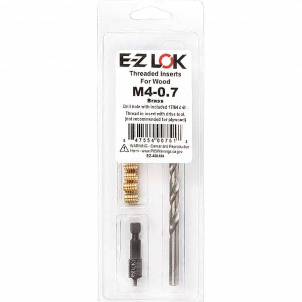 E-Z LOK - Thread Repair Kits Insert Thread Size (mm): M4x0.70 Includes Drill: Yes - Americas Industrial Supply