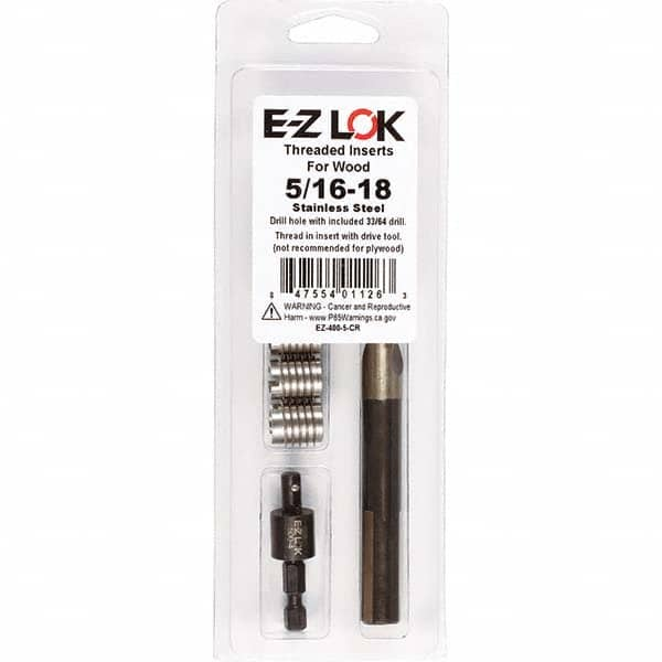 E-Z LOK - Thread Repair Kits Insert Thread Size (Inch): 5/16-18 Includes Drill: Yes - Americas Industrial Supply