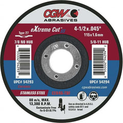 CGW Abrasives - Cutoff Wheels Tool Compatibility: Angle Grinders Wheel Diameter (Inch): 6 - Americas Industrial Supply