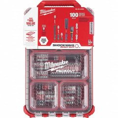Milwaukee Tool - Power & Impact Screwdriver Bit Sets Point Type: Phillips; Slotted; Square; Torx Tool Type: Driver Bit - Americas Industrial Supply
