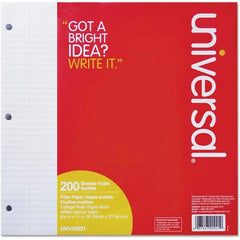 UNIVERSAL - Note Pads, Writing Pads & Notebooks Writing Pads & Notebook Type: Filler Paper Size: 8-1/2 x 11 - Americas Industrial Supply