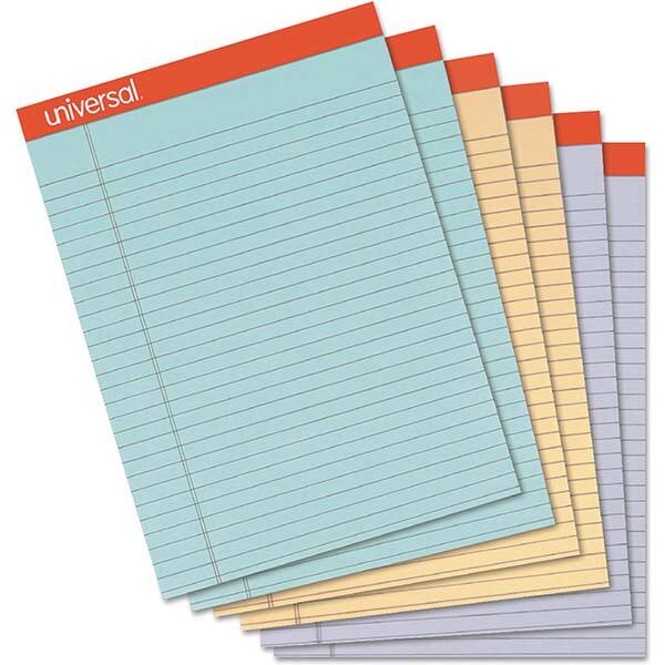 UNIVERSAL - Note Pads, Writing Pads & Notebooks Writing Pads & Notebook Type: Writing Pad Size: 8-1/2 x 11-3/4 - Americas Industrial Supply