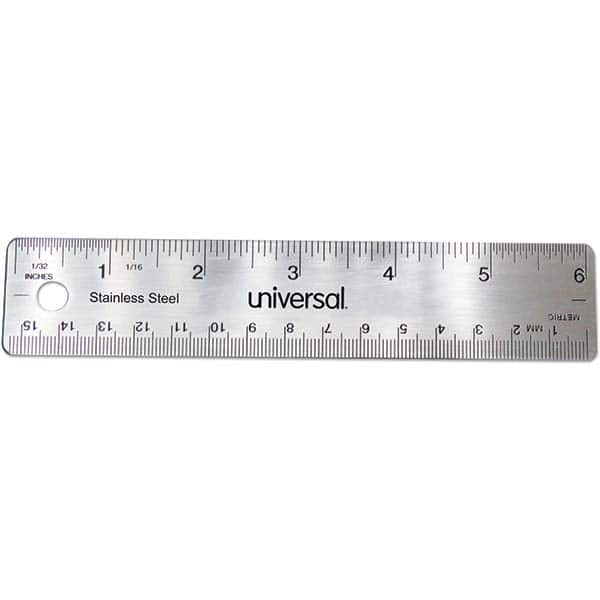 UNIVERSAL - Steel Rules Length (Inch): 6" Material: Stainless Steel - Americas Industrial Supply