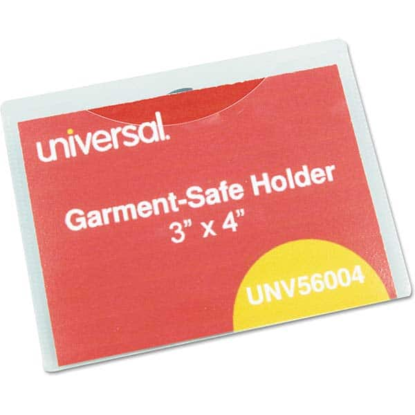 UNIVERSAL - Badge Holders Attachment Type: Clip-On Horizontal or Vertical Holder: Horizontal - Americas Industrial Supply