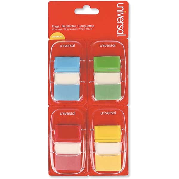 UNIVERSAL - Self-Stick Page Flags Style: Flag Color: Assorted - Americas Industrial Supply
