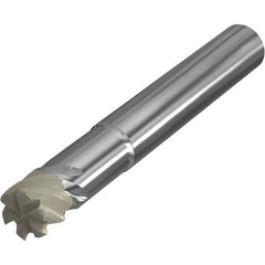Seco - 25mm Diam 6 Flute Ceramic 4mm Corner Radius End Mill - Americas Industrial Supply