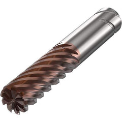 Seco - 25mm Diam 9 Flute Solid Carbide 3mm Corner Radius End Mill - Americas Industrial Supply
