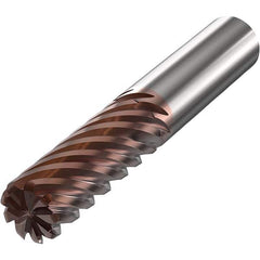 Seco - 16mm Diam 9 Flute Solid Carbide 1mm Corner Radius End Mill - Americas Industrial Supply