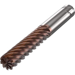 Seco - 25mm Diam 9 Flute Solid Carbide 2mm Corner Radius End Mill - Americas Industrial Supply
