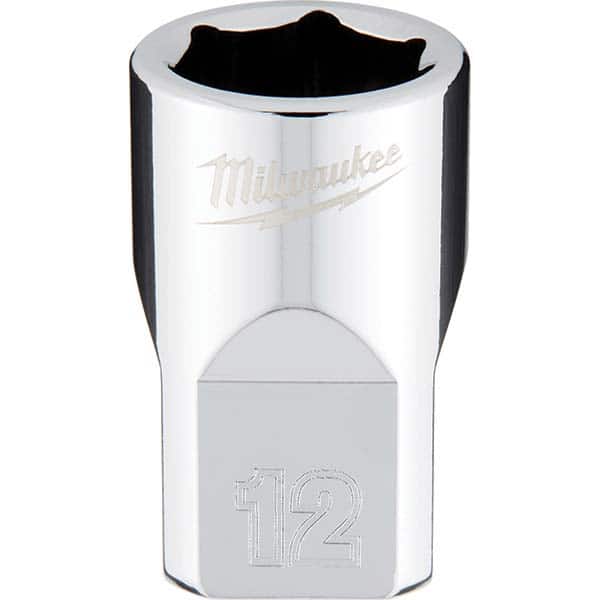 Milwaukee Tool - Hand Sockets Drive Size (Inch): 3/8 Size (mm): 12.0000 - Americas Industrial Supply