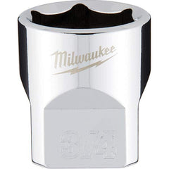 Milwaukee Tool - Hand Sockets Drive Size (Inch): 3/8 Size (Inch): 3/4 - Americas Industrial Supply