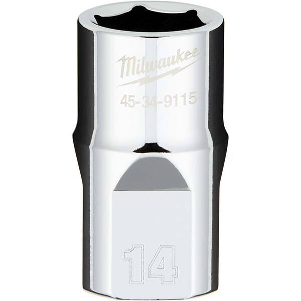 Milwaukee Tool - Hand Sockets Drive Size (Inch): 1/2 Size (mm): 14.0000 - Americas Industrial Supply