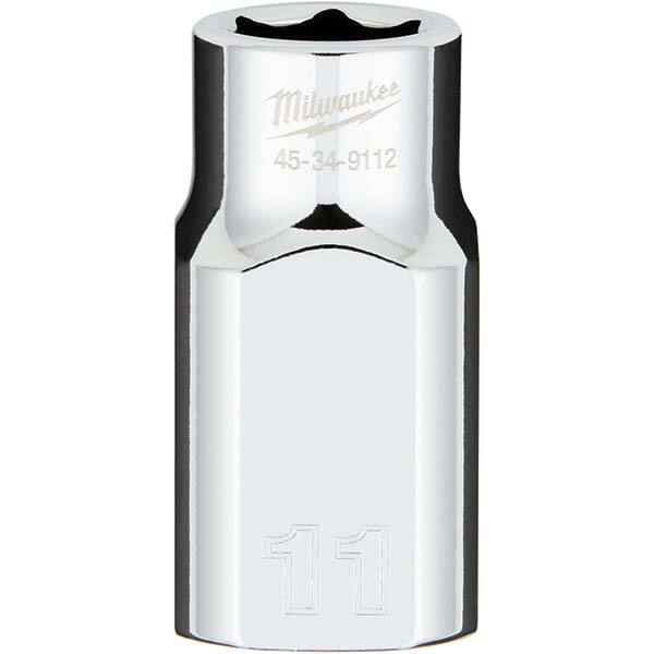 Milwaukee Tool - Hand Sockets Drive Size (Inch): 1/2 Size (mm): 11.0000 - Americas Industrial Supply