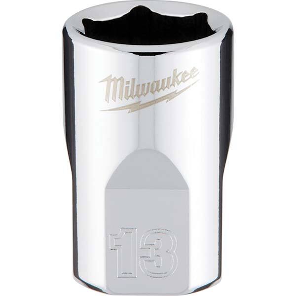Milwaukee Tool - Hand Sockets Drive Size (Inch): 3/8 Size (mm): 13.0000 - Americas Industrial Supply
