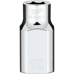 Milwaukee Tool - Hand Sockets Drive Size (Inch): 1/2 Size (mm): 10.0000 - Americas Industrial Supply