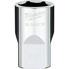 Milwaukee Tool - Hand Sockets Drive Size (Inch): 1/2 Size (mm): 17.0000 - Americas Industrial Supply