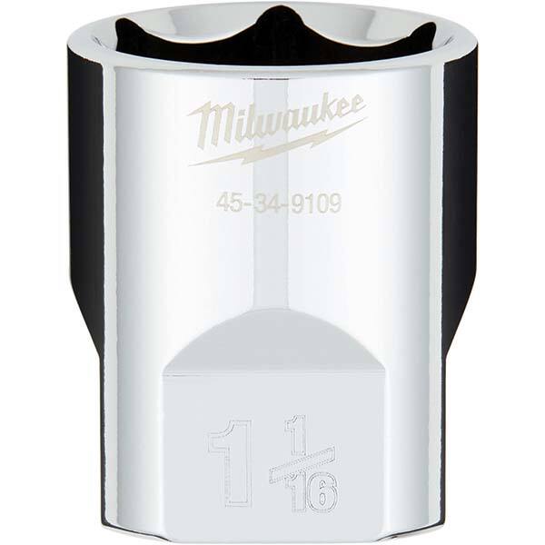 Milwaukee Tool - Hand Sockets Drive Size (Inch): 1/2 Size (Inch): 1-1/16 - Americas Industrial Supply