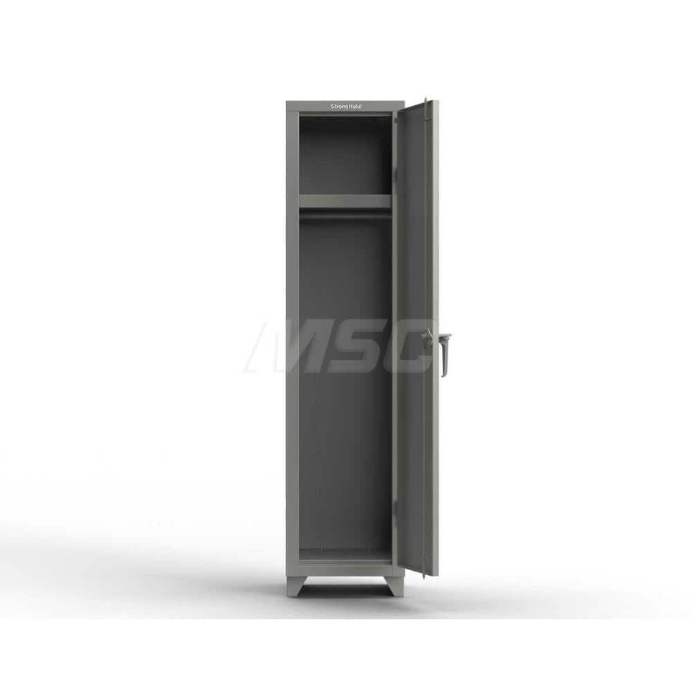 Locker: 18″ Wide, 18″ Deep, 75″ High Dusty Gray, 14-Gauge Steel